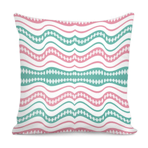 Waving Lines Vivid Print Pattern Pillow Cover