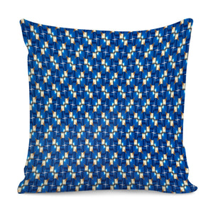 Blue Cross Pillow Cover