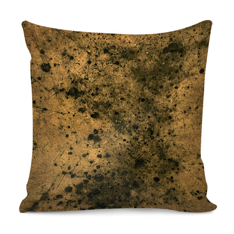 Image of Orange And Black Grunge Print Pillow Cover