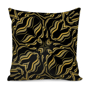 Black And Orange Geometric Design Pillow Cover