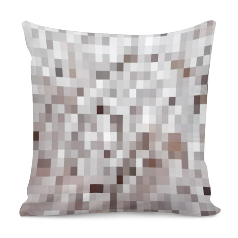 Image of Geometric Pixel Pattern Print Pillow Cover