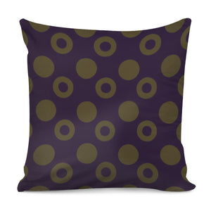 Brown Rounds Pillow Cover