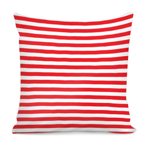Red And White Stripes Pillow Cover