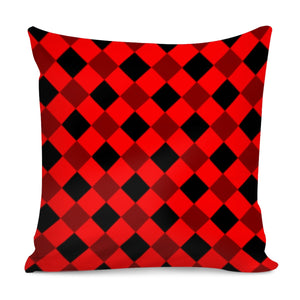 Red And Black Checkered Pillow Cover