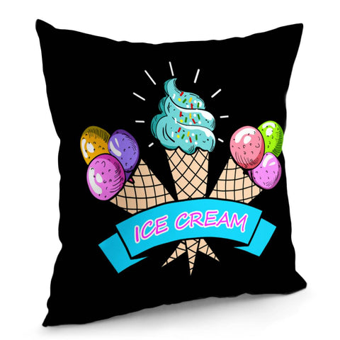 Image of Bursting Ice Cream Pillow Cover