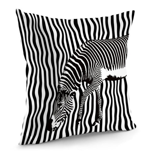 Image of Camouflage Zebra Pillow Cover