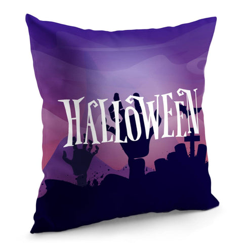 Image of Halloween Graveyard Pillow Cover