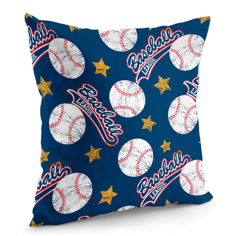 Image of Retro Baseball Pillow Cover