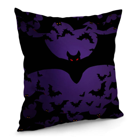 Image of Bats In The Night Pillow Cover