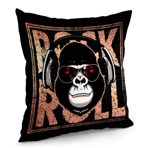 Image of Cool Rock Gorilla Pillow Cover