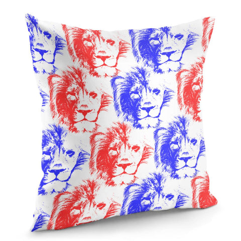 Image of Lion Heads Pillow Cover