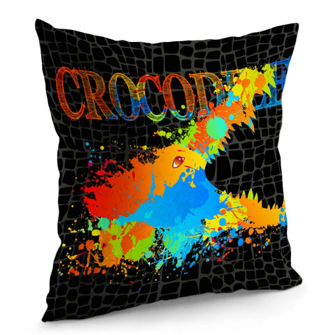 Image of Creative Crocodile Design Pillow Cover