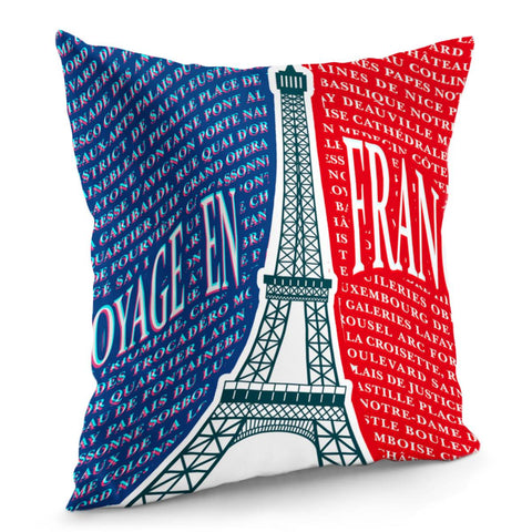 Image of The Twisted Eiffel Tower Pillow Cover