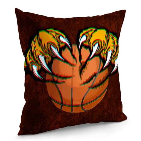 Image of Tiger Paw &Amp; Basketball Pillow Cover