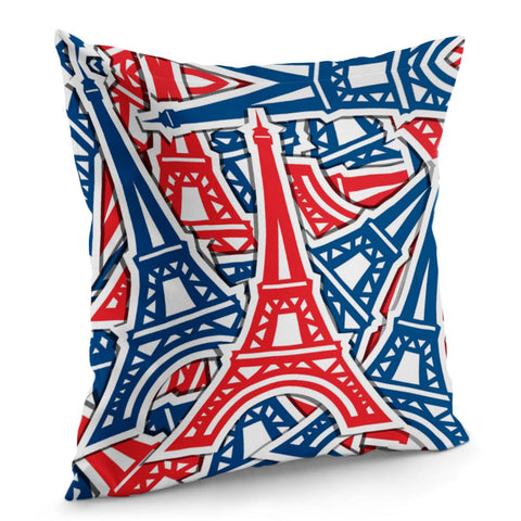 Image of The Abstract Eiffel Towel Pillow Cover