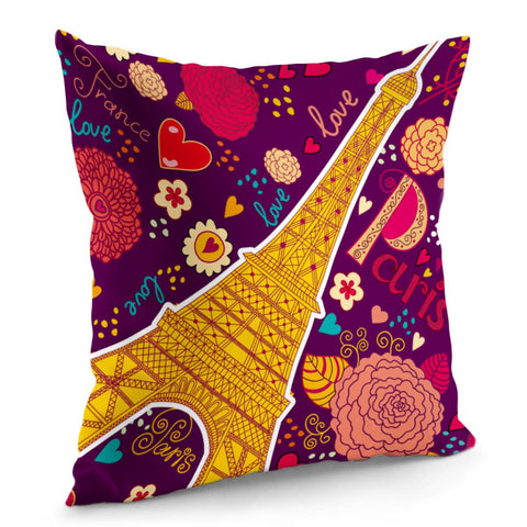 Image of The Romance Of Paris Pillow Cover