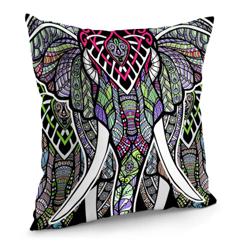 Image of Elephant Mandala Pillow Cover