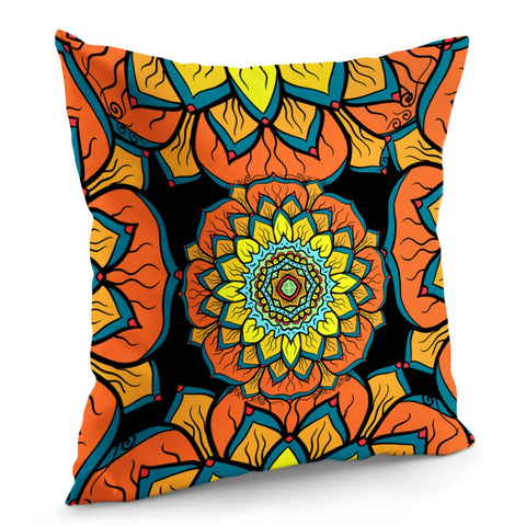 Image of Vintage Mandala Design Pillow Cover