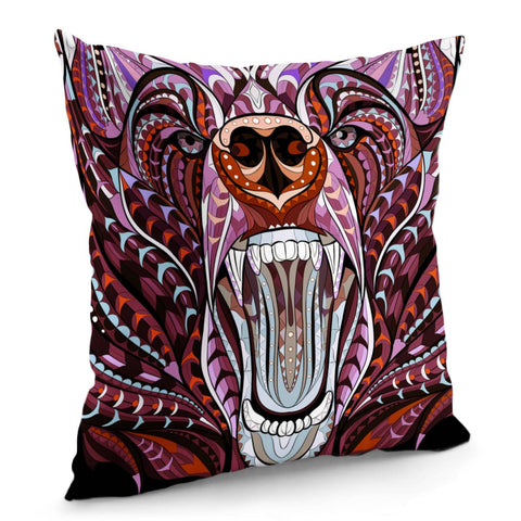 Image of Mandala Bohemian Bear Pillow Cover