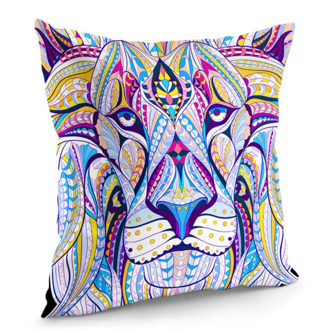 Image of Bohemian Mandala Lion Pillow Cover