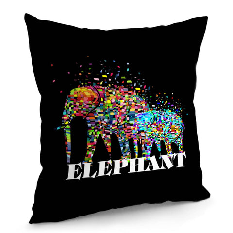 Image of Elephant Mom & Baby Pillow Cover