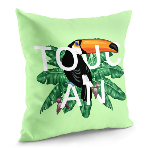 Image of Tropical Bird Toucan Lover Pillow Cover