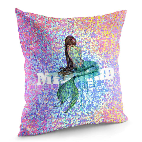 Image of The Dreaming Mermaid. Pillow Cover