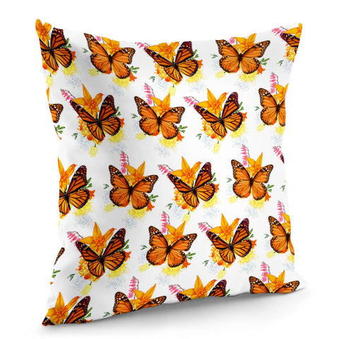 Image of Monarch Butterflies Pillow Cover