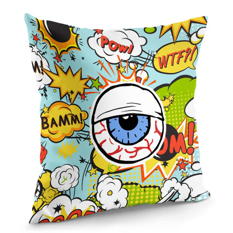 Image of Graffiti Eyes Pillow Cover