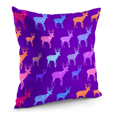 Image of Colorful Elk Pillow Cover