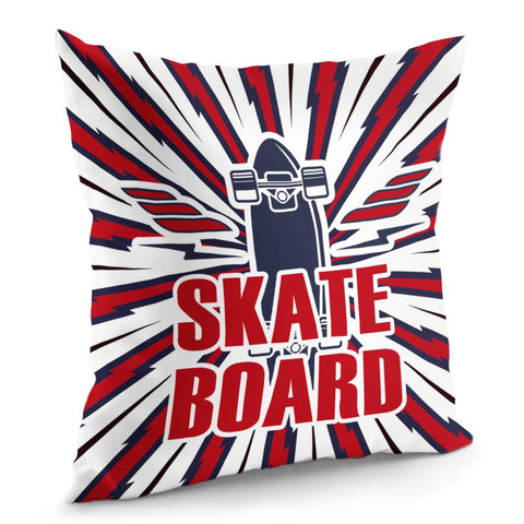 Image of Creative Skateboard Pillow Cover