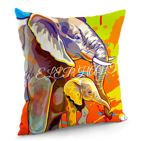 Image of Elephant Pillow Cover