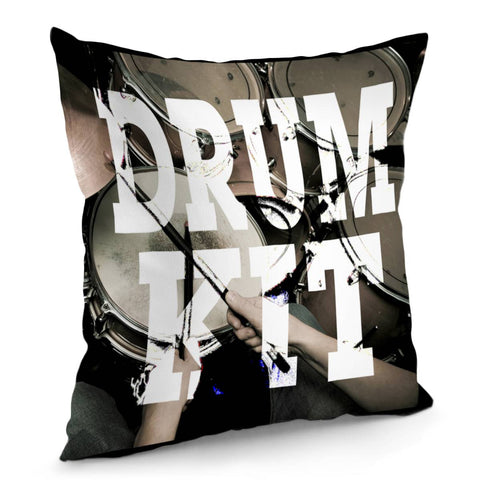 Image of Drum Kit Pic Pillow Cover