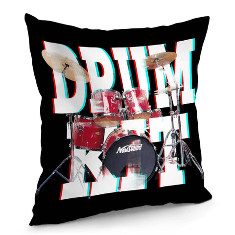 Image of Red Drum Kit Pillow Cover