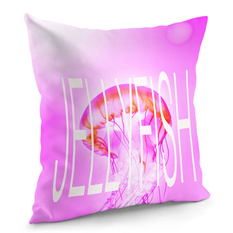 Image of Pink Jellyfish Pillow Cover