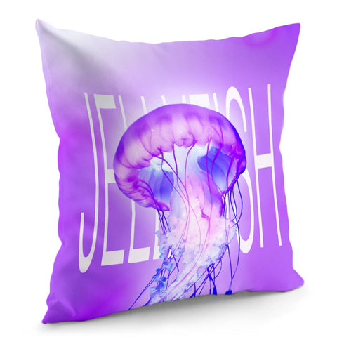 Image of Purple Jellyfish Pillow Cover