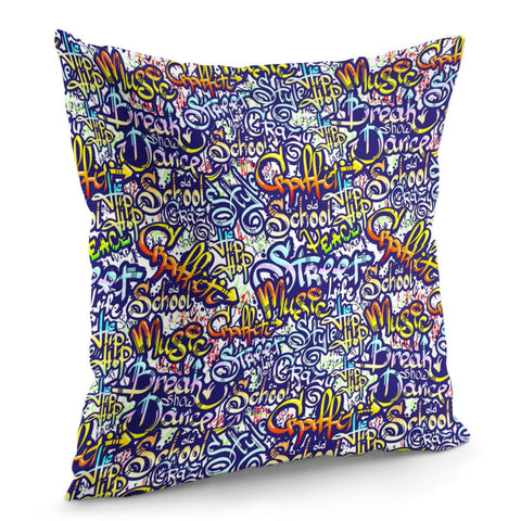 Image of Graffiti Alphabet Pillow Cover