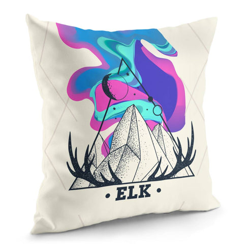 Image of Elk Antlers Pillow Cover