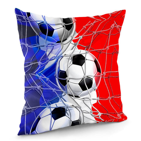 Image of French Football Pillow Cover