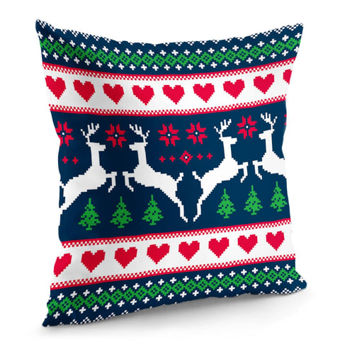 Image of Christmas Elks Pillow Cover