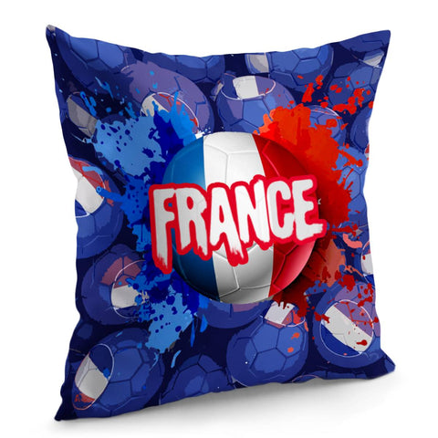 Image of French Football Honor Pillow Cover