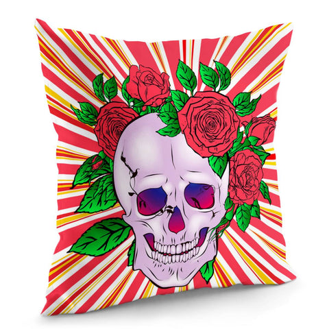 Image of Skull & Roses Pillow Cover