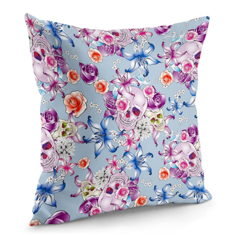 Image of Skull & Roses Pillow Cover