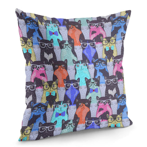 Image of Color Cat Pillow Cover