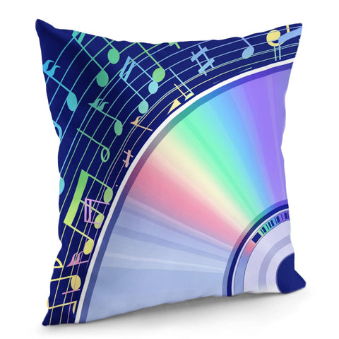 Image of Creative Compact Disc Design Pillow Cover