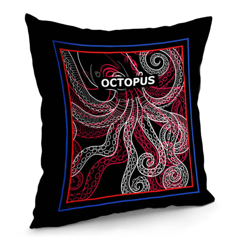 Image of Octopus Animal Painting Pillow Cover