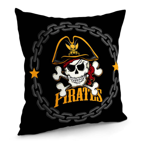 Image of Pirate Skull Pillow Cover