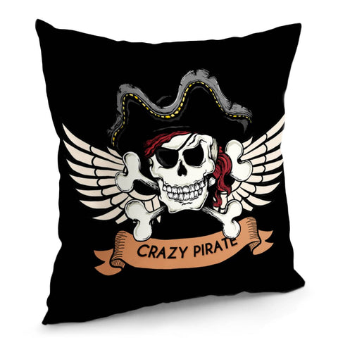 Image of Pirate Skull Pillow Cover