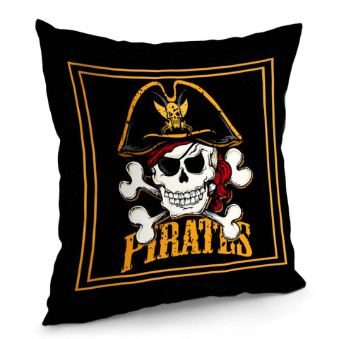 Image of Pirate Skull Pillow Cover