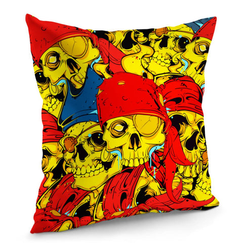 Image of Pirate Skull Pillow Cover